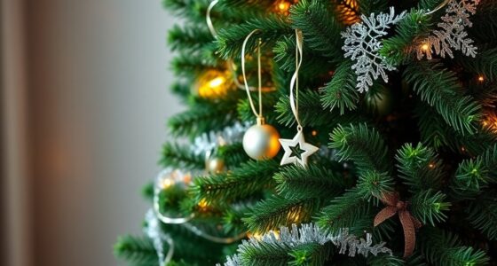 realistic pre lit christmas trees