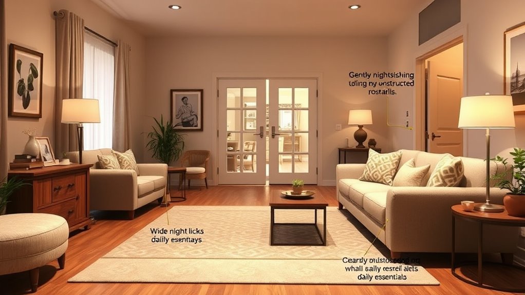 safe bright clutter free home