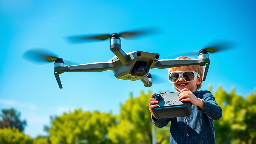 safe stable camera equipped drone