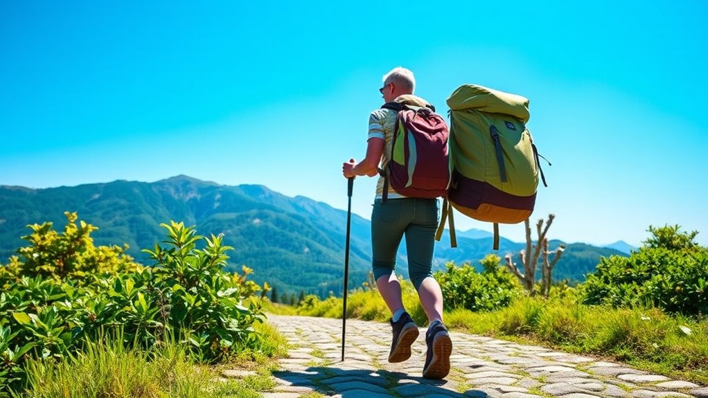 supportive shoes light luggage