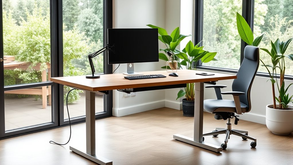 adjustable ergonomic stable desk