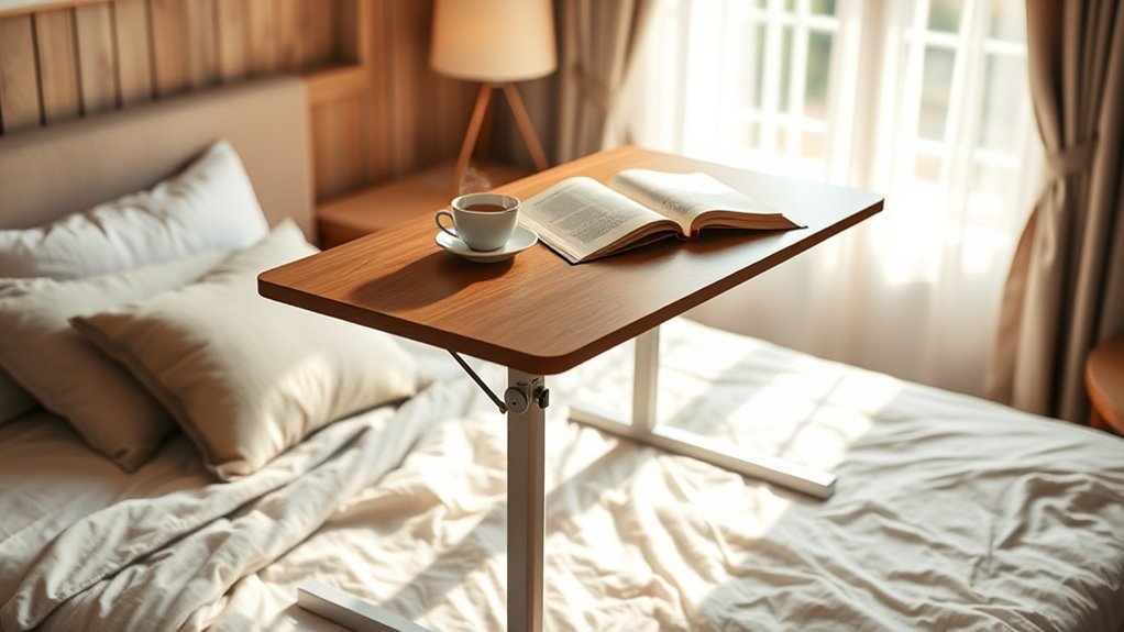 choose adaptable durable overbed tables