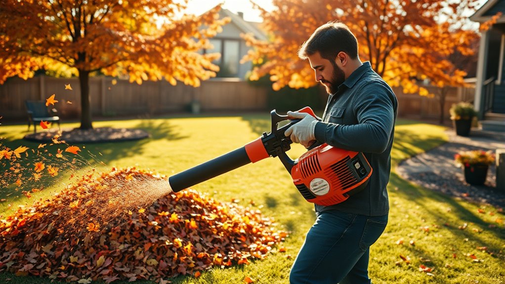 choosing efficient leaf blowers