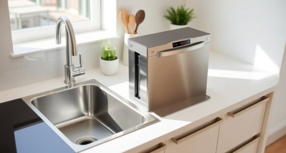 compact apartment counter dishwashers