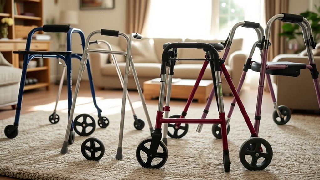 elderly walker safety features
