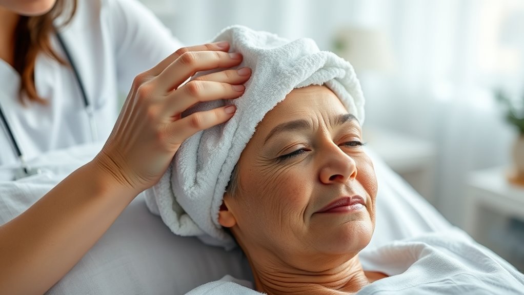 gentle bedside hair cleansing