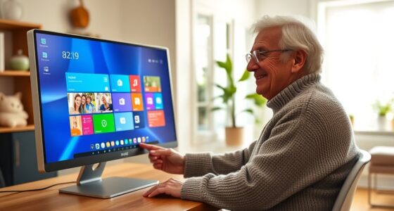 large screen senior computers