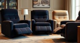 luxury stain resistant fabric recliners