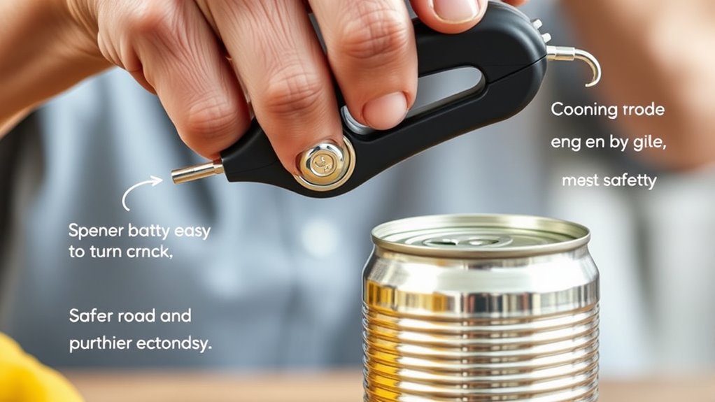 senior friendly can opener features