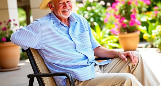 senior friendly open back shirts