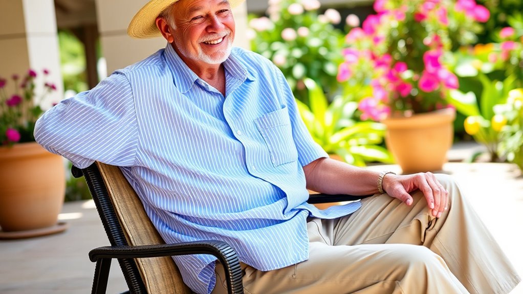 senior friendly open back shirts