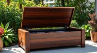 stylish hydraulic outdoor benches