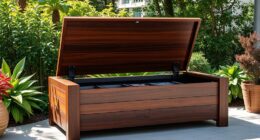 stylish hydraulic outdoor benches