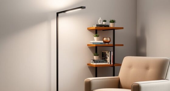 stylish multi functional shelving lamps