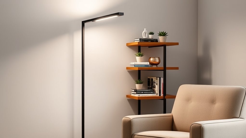 stylish multi functional shelving lamps
