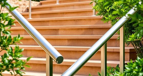 top aluminum step railings