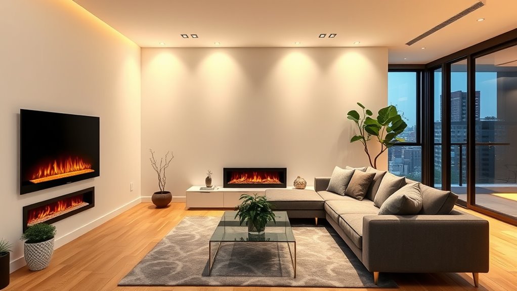 top apartment electric fireplaces