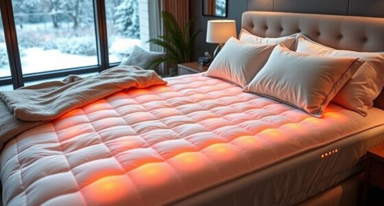 top dual zone heated mattress pads