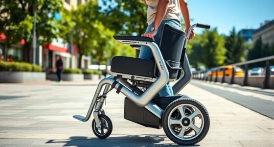 top folding electric wheelchairs