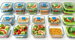 top glass meal storage