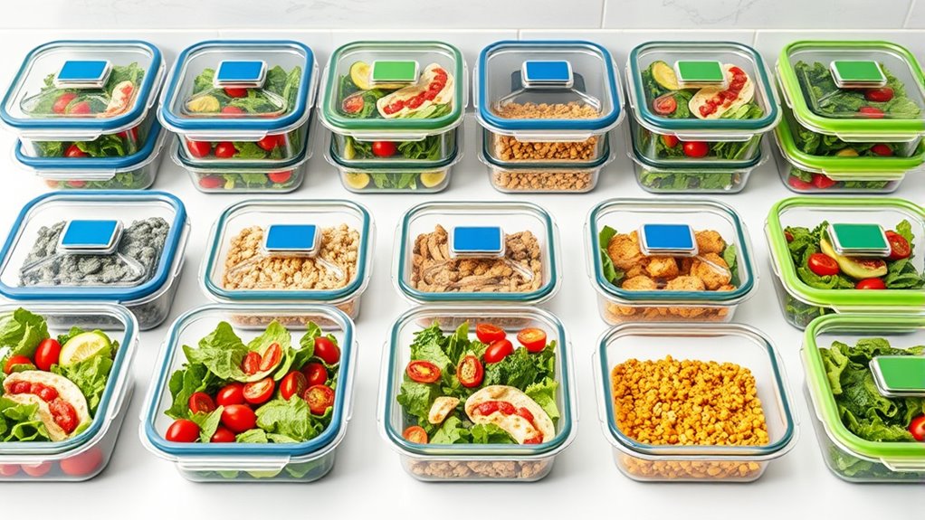 top glass meal storage