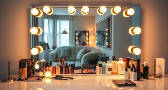 top lighted makeup mirrors