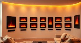 top wall mounted electric fireplaces