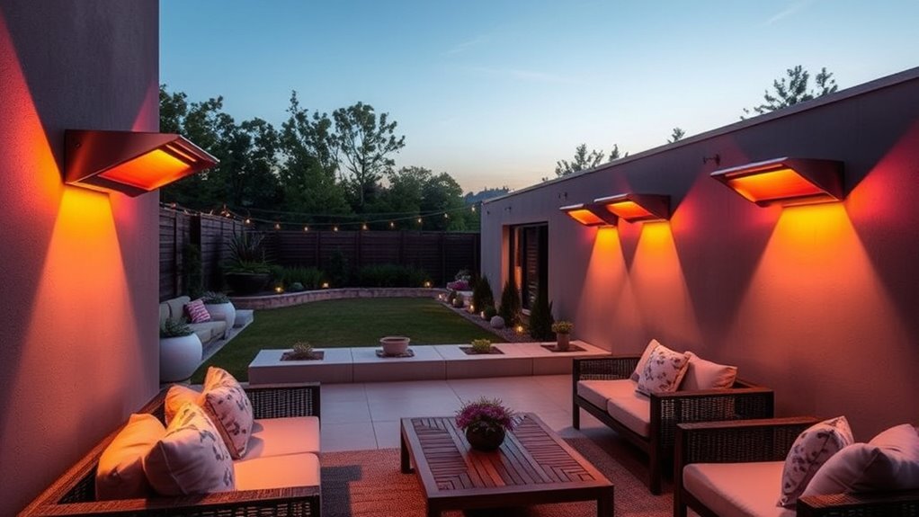 top wall mounted patio heaters