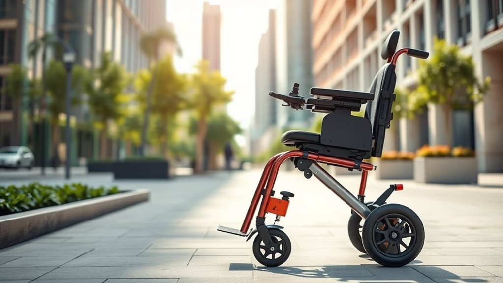 travel wheelchair size and features