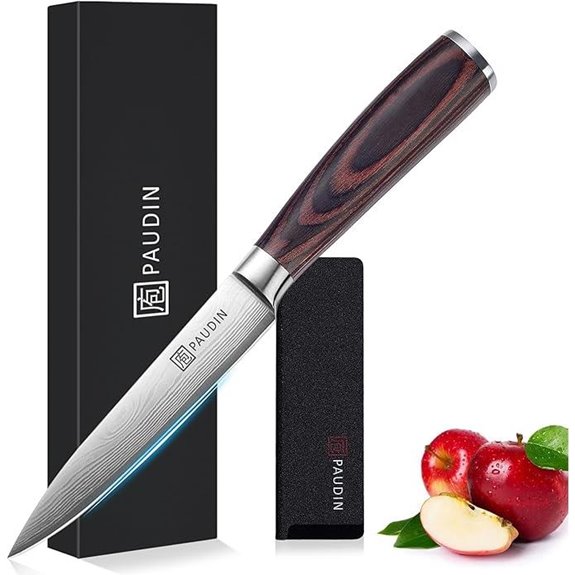 PAUDIN 5-Inch Sharp High Carbon Stainless Steel Knife