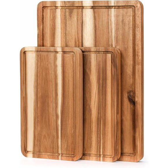 VieWood Acacia Cutting Board Set (3-Pack)