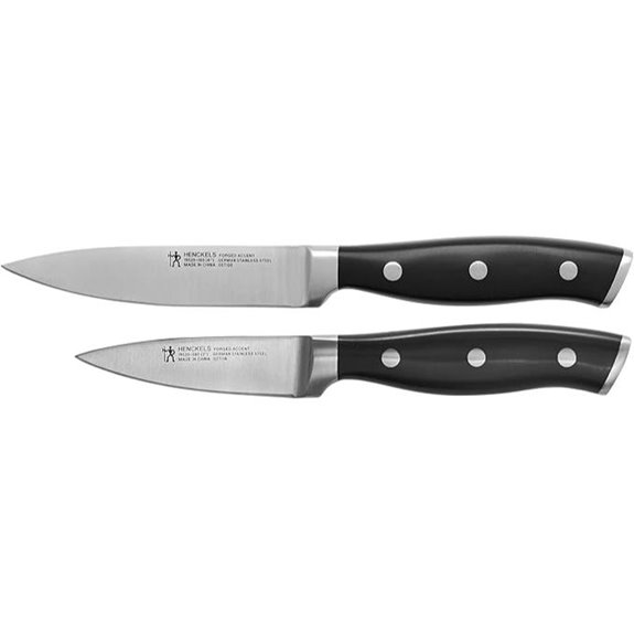 HENCKELS Forged Paring Knife Set Black