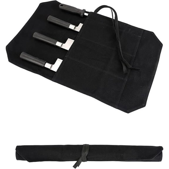 HERSENT Chef's Knife Roll Bag for Travel and Storage