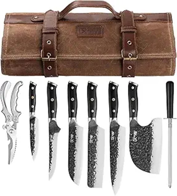 Chef Knife Set with Accessories and Bag