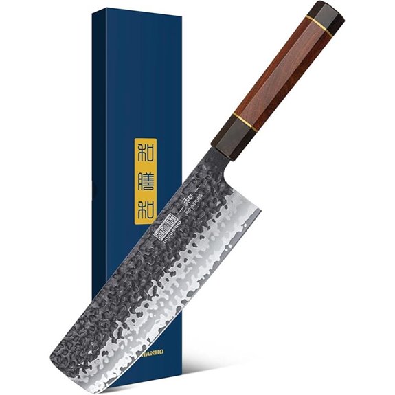 HOSHANHO 7 Nakiri Chef Knife with Ergonomic Handle