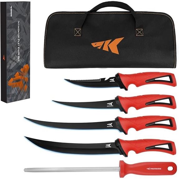 KastKing Intimidator Bait & Fillet Knives with Storage