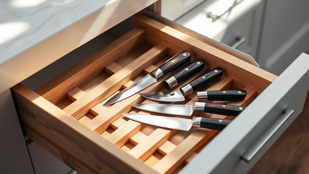 in drawer knife organizer considerations