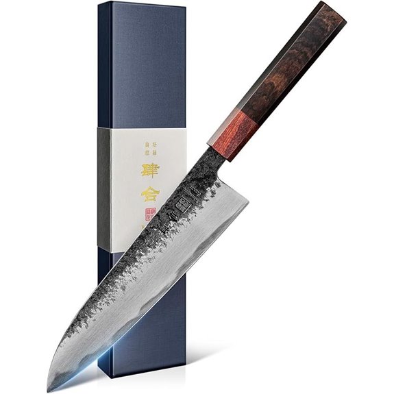 Japanese Chef Knife 8.27 Inch with Sandalwood Handle