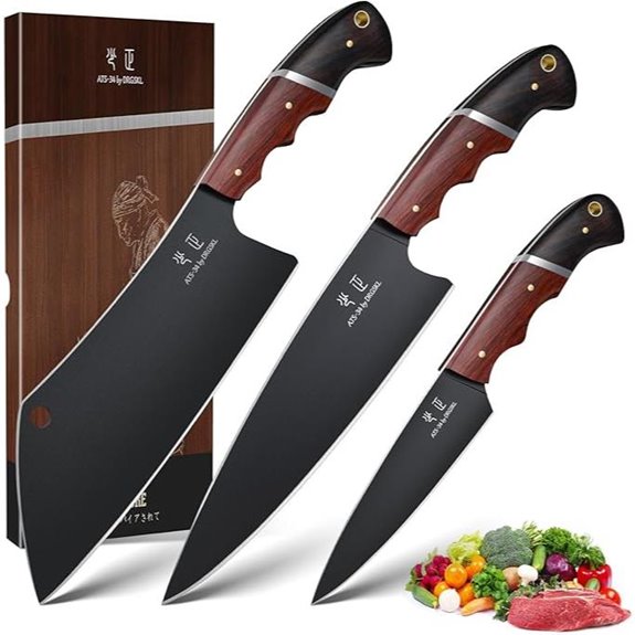 Japanese Chef Knife Set – 3 Pcs Kitchen Utility Knives
