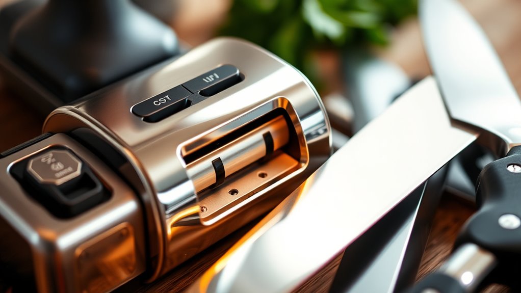 knife sharpener safety features