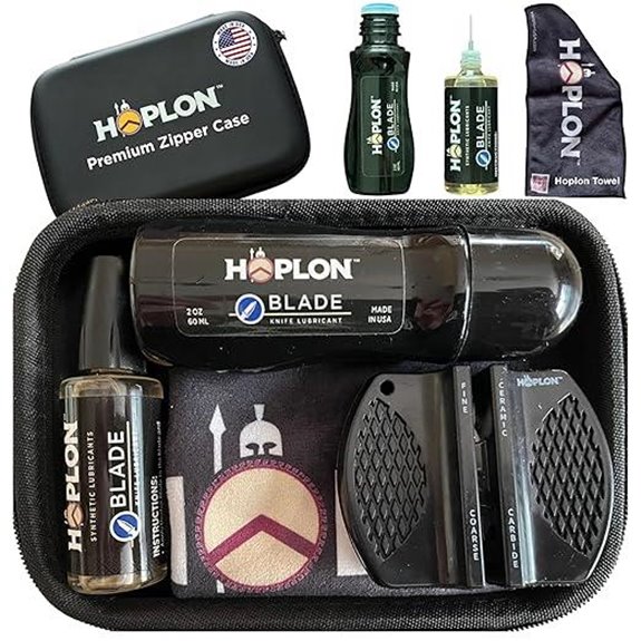 HOPLON Knife Care Kit with Sharpeners and Oil