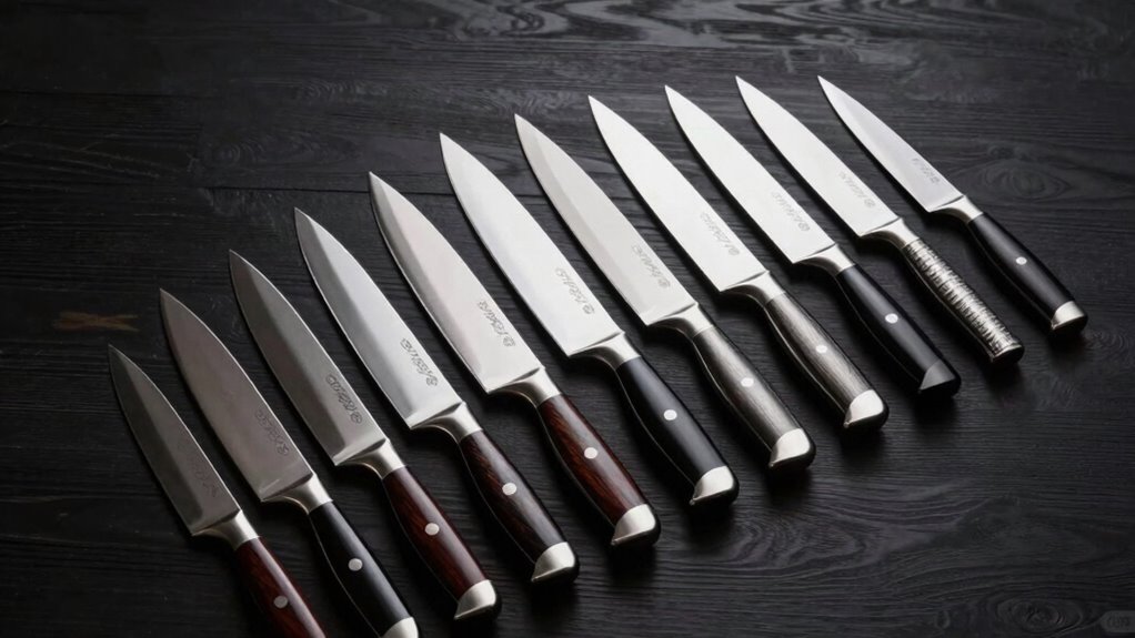 luxury chef knife selection