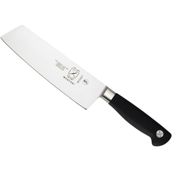 Mercer Culinary M20907 Genesis 7-Inch Nakiri Vegetable Knife,Black