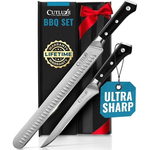 Cutluxe Carving Knife Set for BBQ & Meat