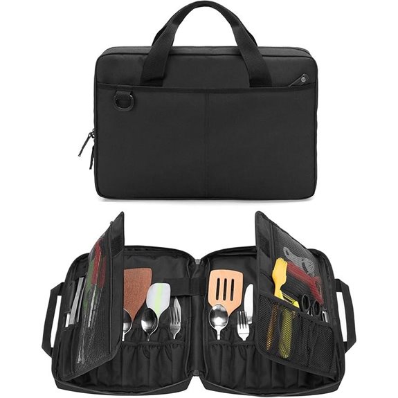 Chef Knife Bag with 20+ Slots & Storage Pockets