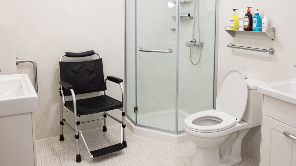 accessible bathroom fixture organization