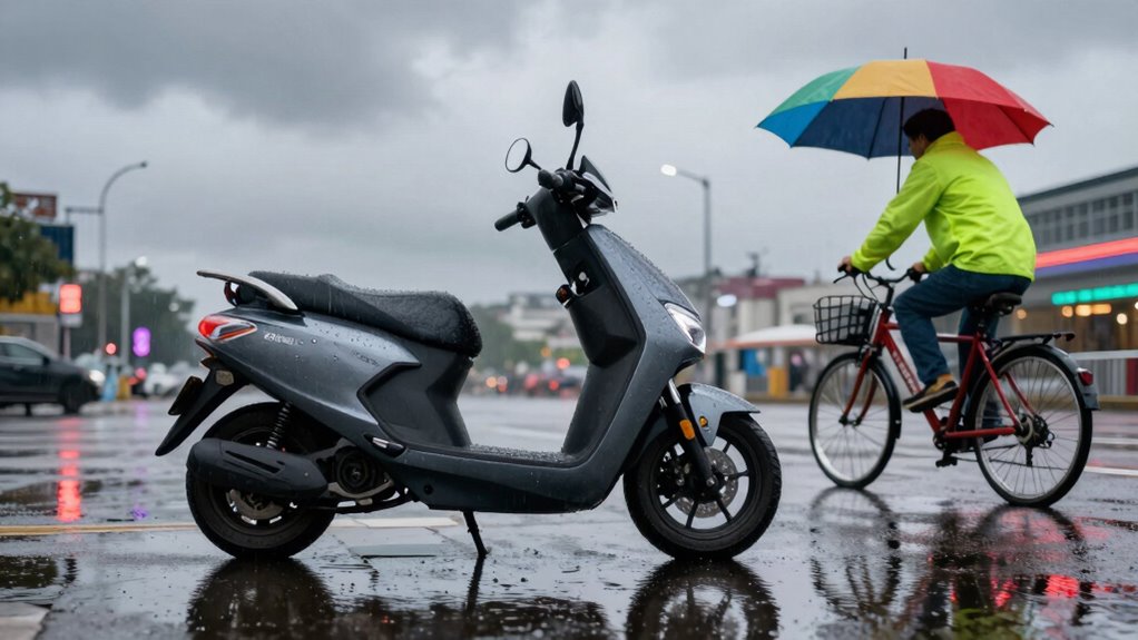 check weather before riding