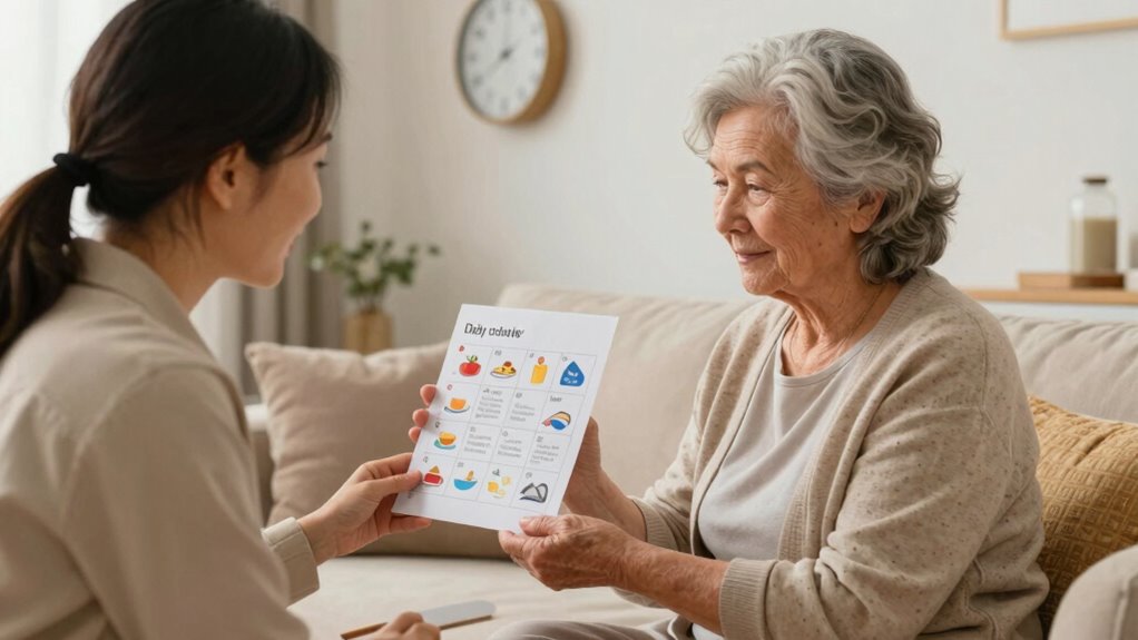 consistent routines and cues