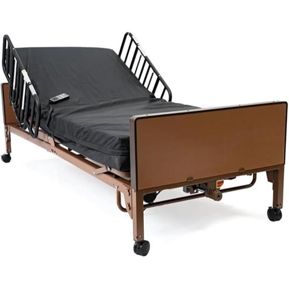 electric hospital bed with foam mattress