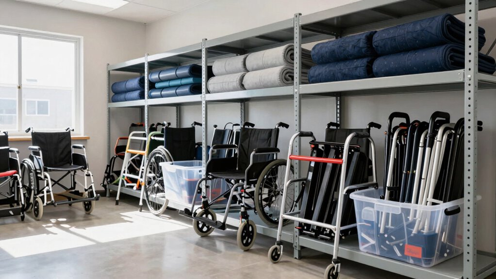 evaluate equipment storage needs